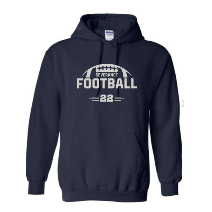 Severance Football Custom Jersey Hoodie
